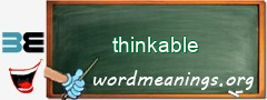 WordMeaning blackboard for thinkable